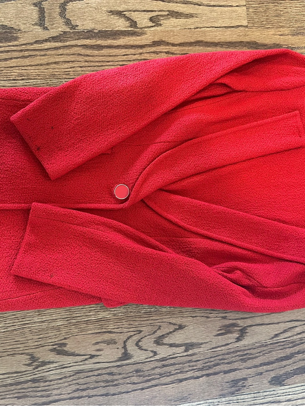 St. John Sleeveless Red Sheath Dress, Sz 6 - Picture 8 of 12